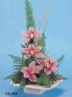  Krklareli hediye sevgilime hediye iek  vazoda 4 adet orkide 
