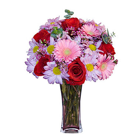 Görsel hediye karisik cam mevsim demeti  Kırklareli güvenli kaliteli hızlı çiçek 