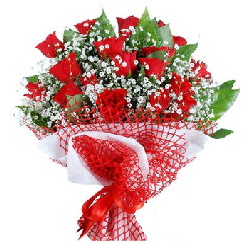 11 kırmızı gülden buket  Kırklareli çiçek , çiçekçi , çiçekçilik 