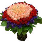 71 adet renkli gül buketi   Kırklareli çiçek mağazası , çiçekçi adresleri 