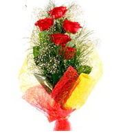 5 li kırmızı gül buketi  Kırklareli online çiçekçi , çiçek siparişi 