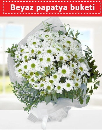 Beyaz Papatya Buketi  Kırklareli çiçek , çiçekçi , çiçekçilik 