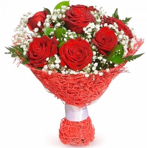 7 adet kırmızı gül buketi  Kırklareli çiçek yolla , çiçek gönder , çiçekçi  